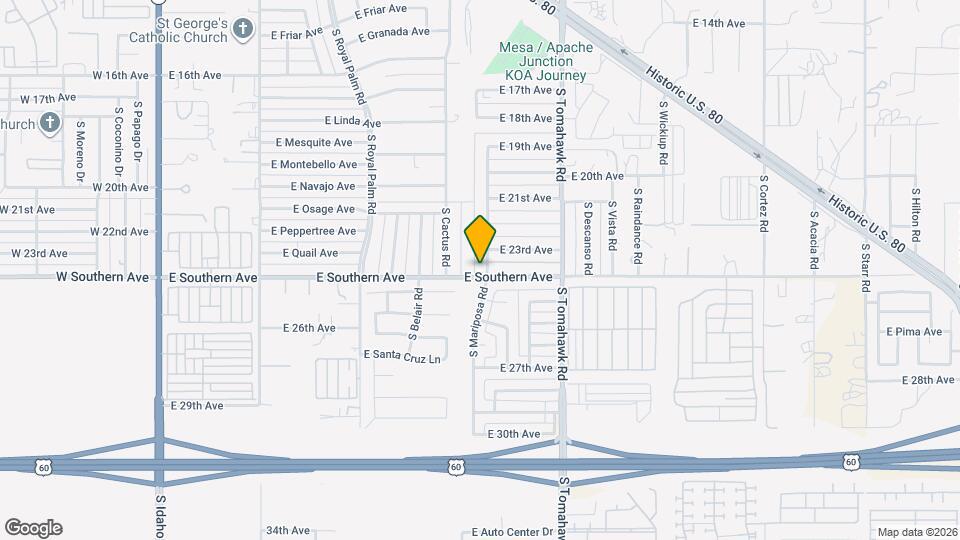 2390 S Mariposa Rd Mapa y Detalles de la Ubicación