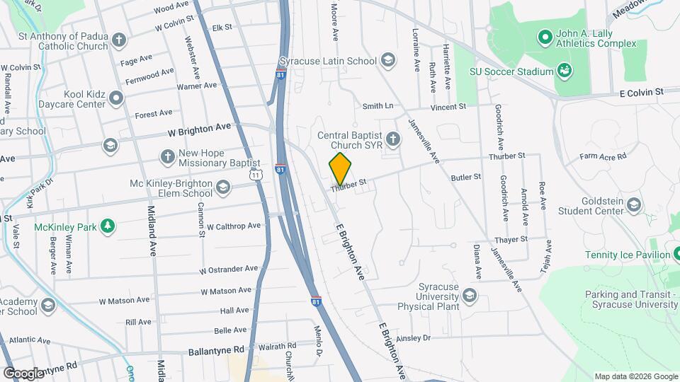 112 Thurber St Mapa y Detalles de la Ubicación