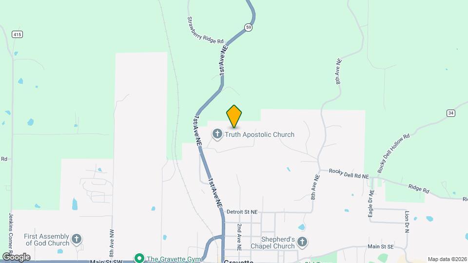 208 White Oak Dr NE Map and Location Details