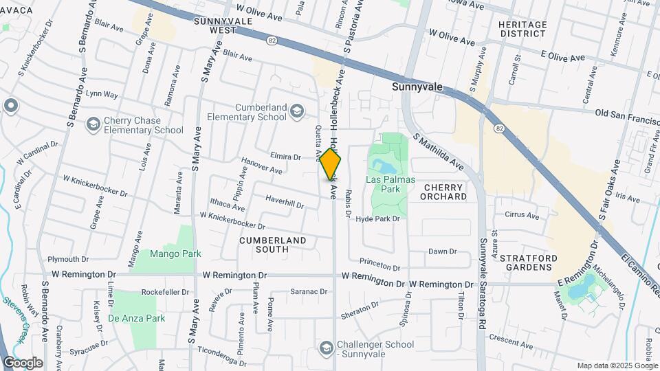 861 Hollenbeck Ave Mapa y Detalles de la Ubicación