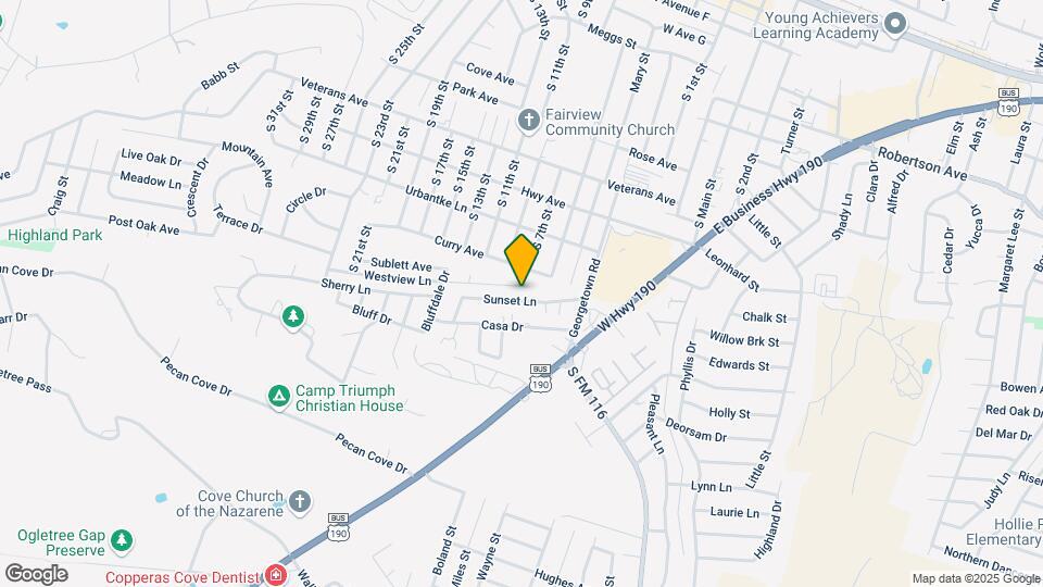 410 Sunset Ln Map and Location Details
