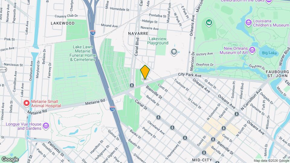 301 City Park Ave Map and Location Details