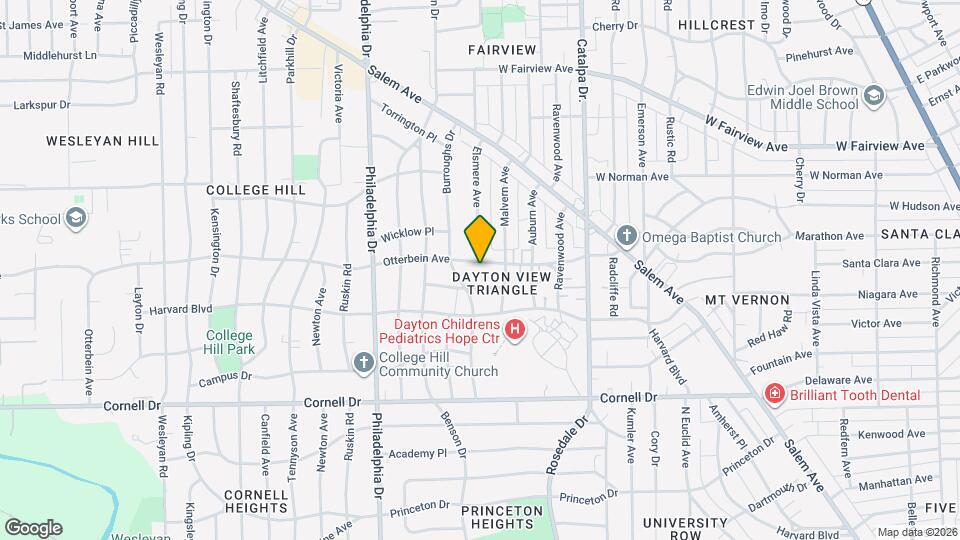 426 Otterbein Ave Map and Location Details