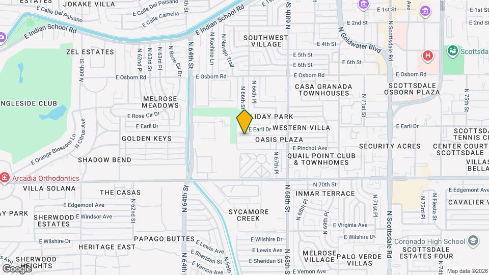 6616 E Avalon Dr Map and Location Details