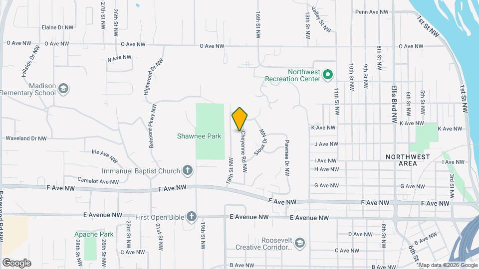 1112 Cheyenne Rd NW Map and Location Details