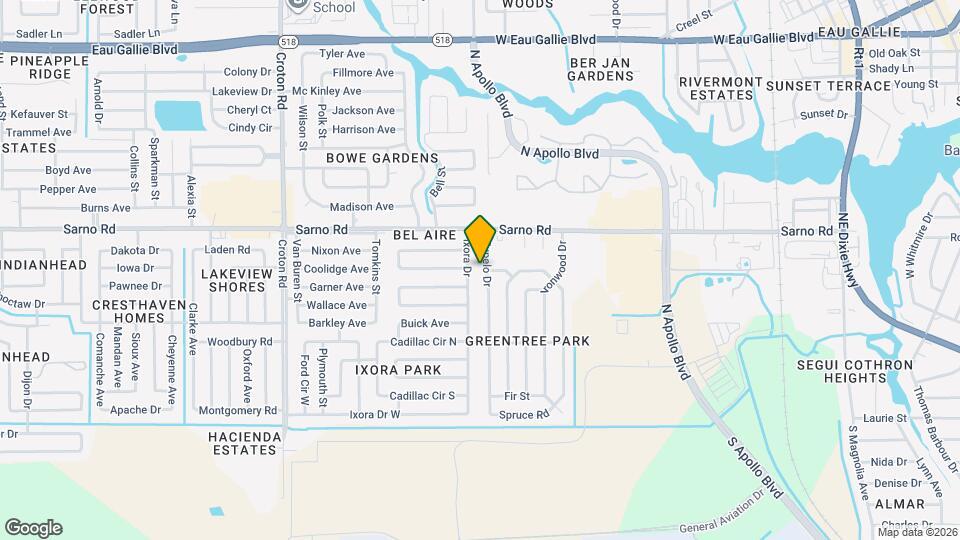 820 Tupelo Dr Map and Location Details