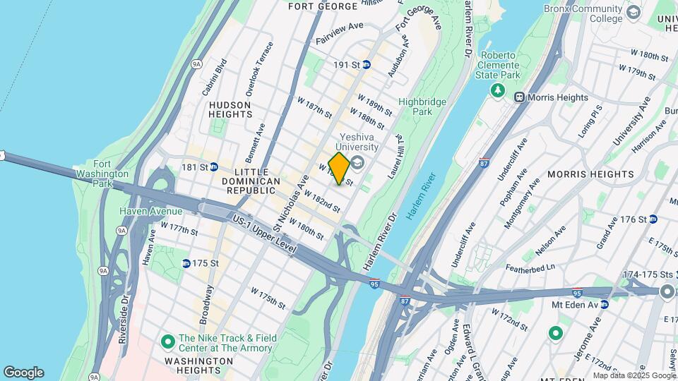509 W 183rd St Map and Location Details