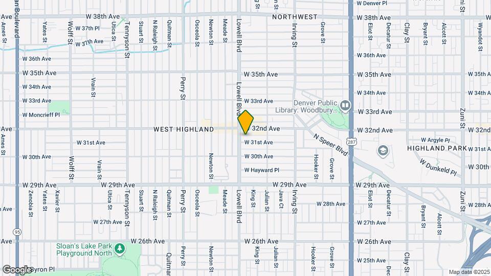 3475 W 31st Ave Map and Location Details