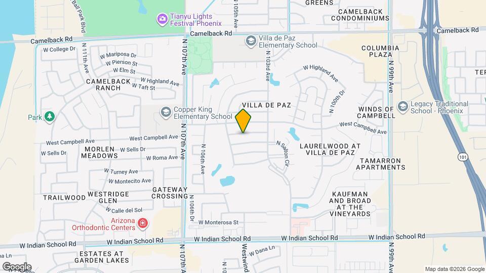 10407 W Calle Del Oro Mapa y Detalles de la Ubicación