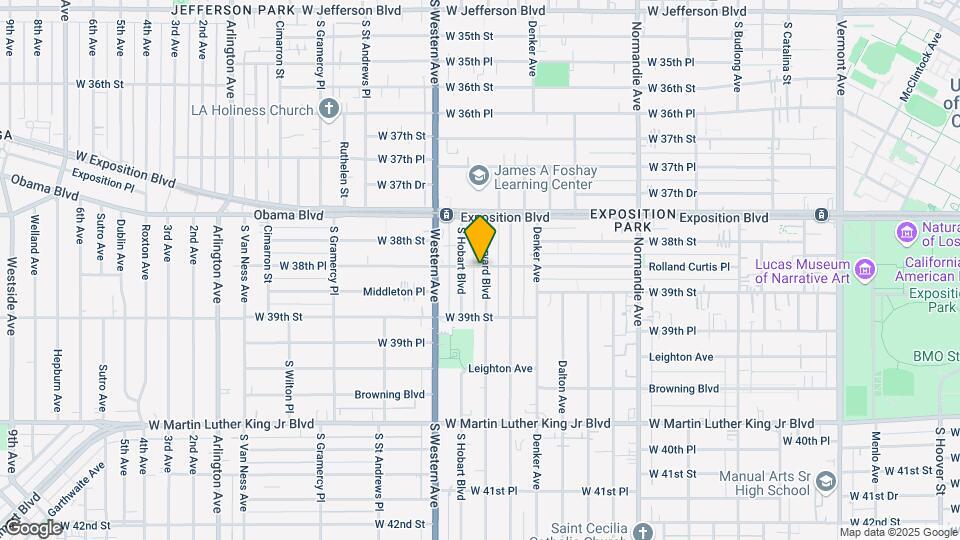 3835 S Harvard Blvd Mapa y Detalles de la Ubicación