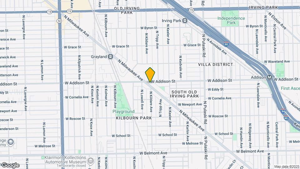 3587 N Milwaukee Ave, Unit ONE BED Map and Location Details