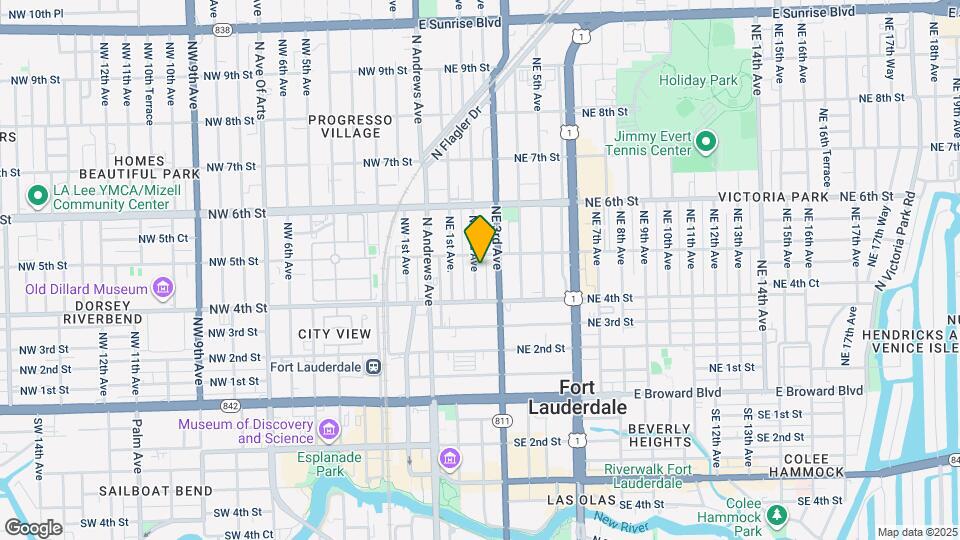 446 NE 2nd Ave Map and Location Details