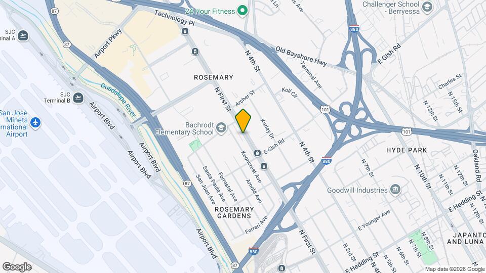 1491 N First St Map and Location Details