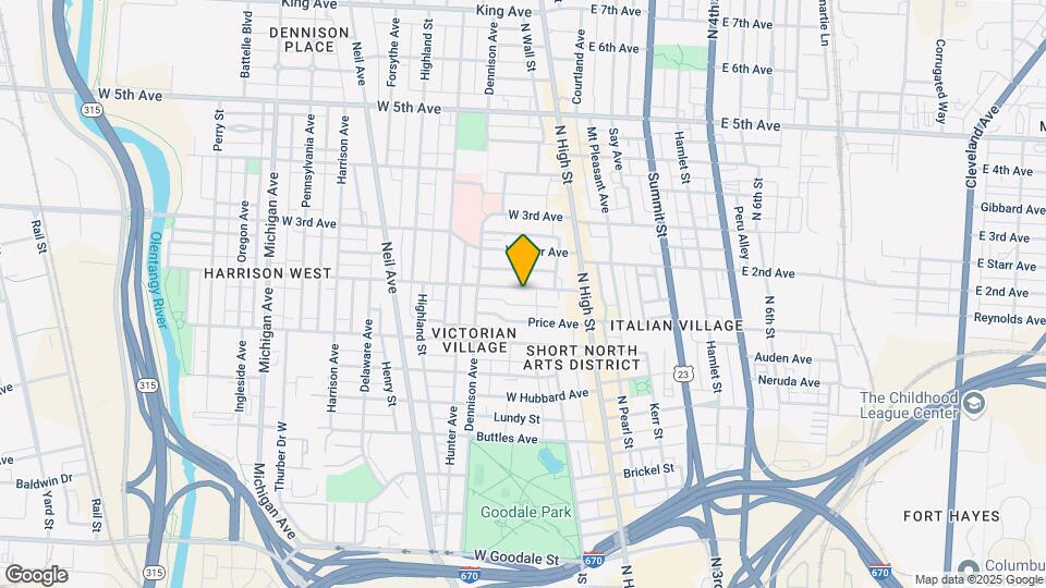 83 W 2nd Ave, Unit 101 Map and Location Details