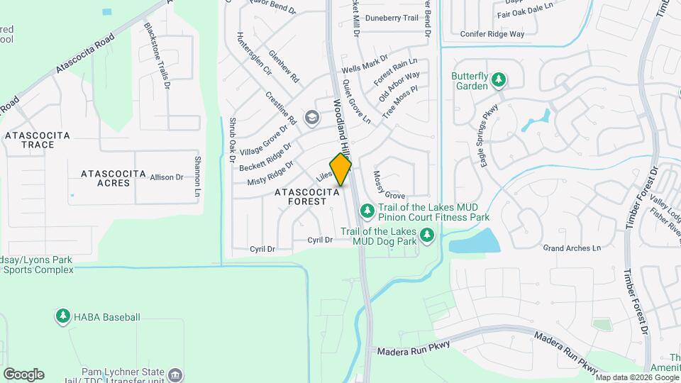 3814 Apple Hollow Ln Map and Location Details
