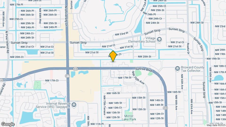 7361 W Sunrise Blvd Map and Location Details