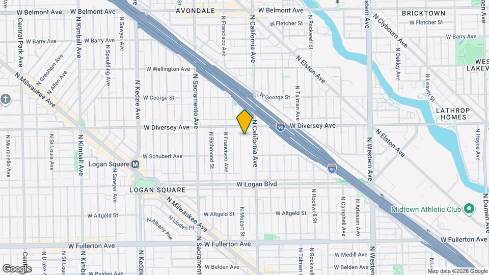 2735 N Mozart St Map and Location Details