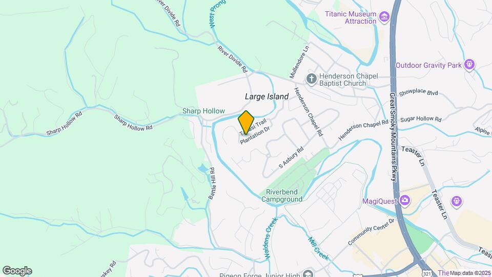 821 Plantation Dr Mapa y Detalles de la Ubicación