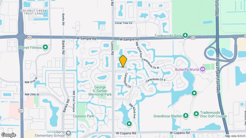 3667 Carambola Cir N Map and Location Details