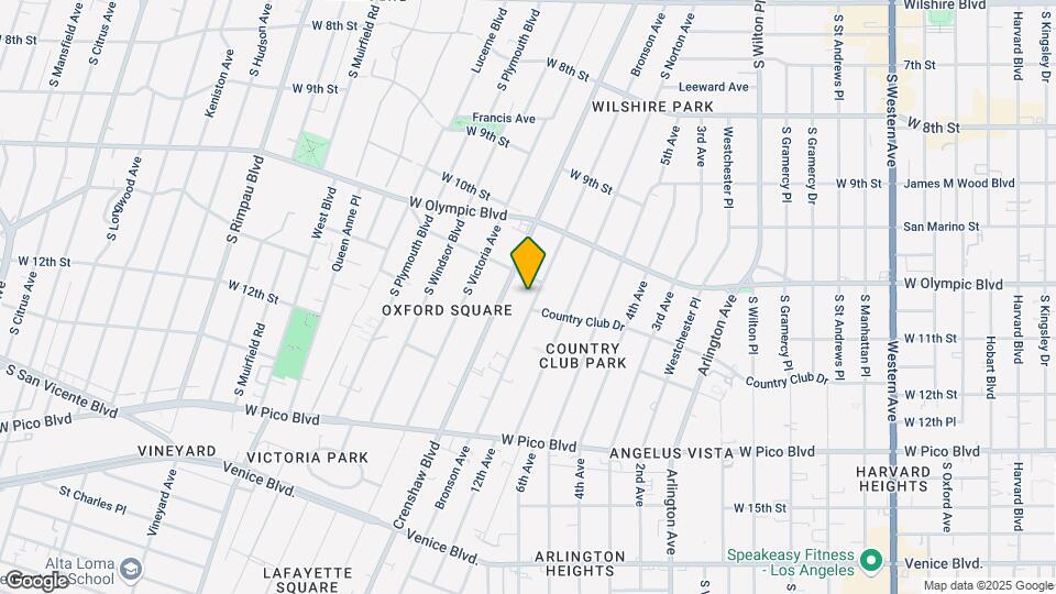 1117 S Bronson Ave Mapa y Detalles de la Ubicación