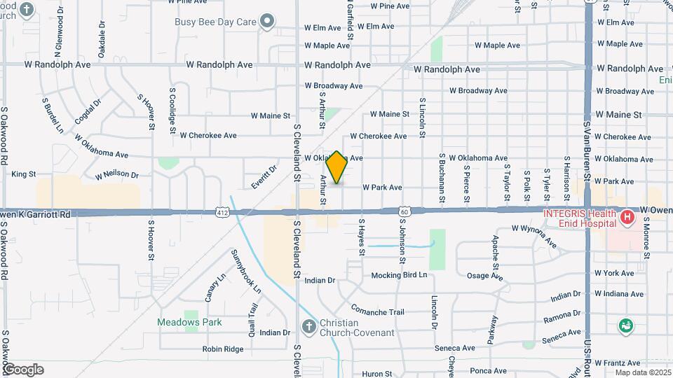 502 S Garfield St Map and Location Details