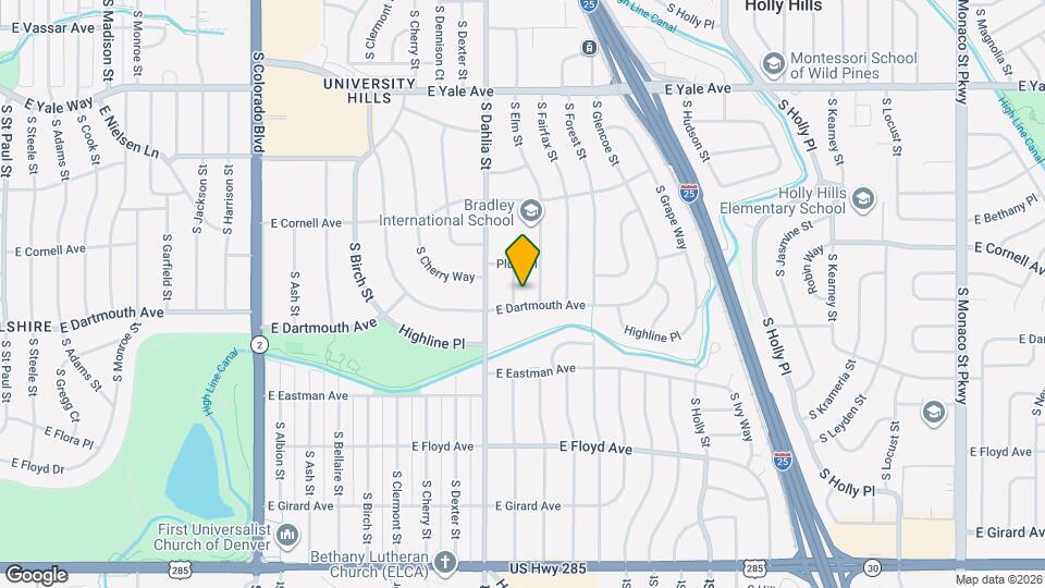 3084 S Eudora St Map and Location Details