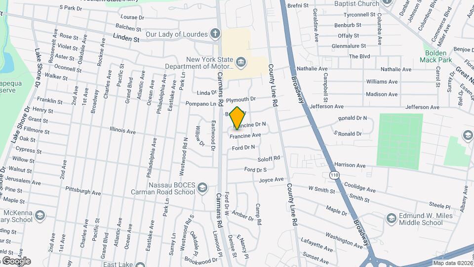 54 Francine Ave, Unit 1 Map and Location Details