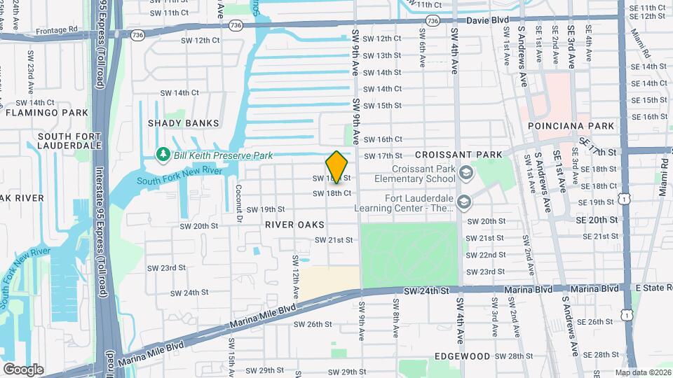929 SW 18th Ct Map and Location Details