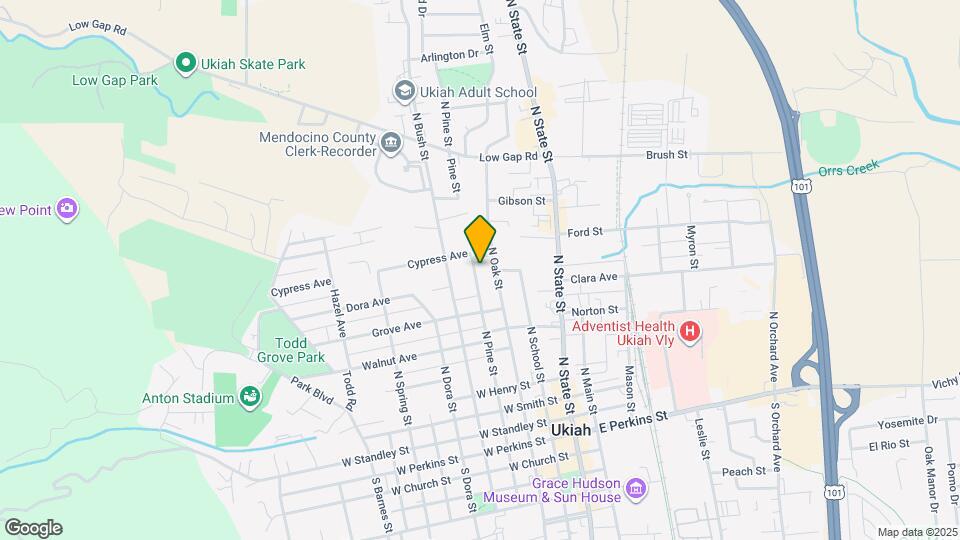 785 N Pine St Map and Location Details