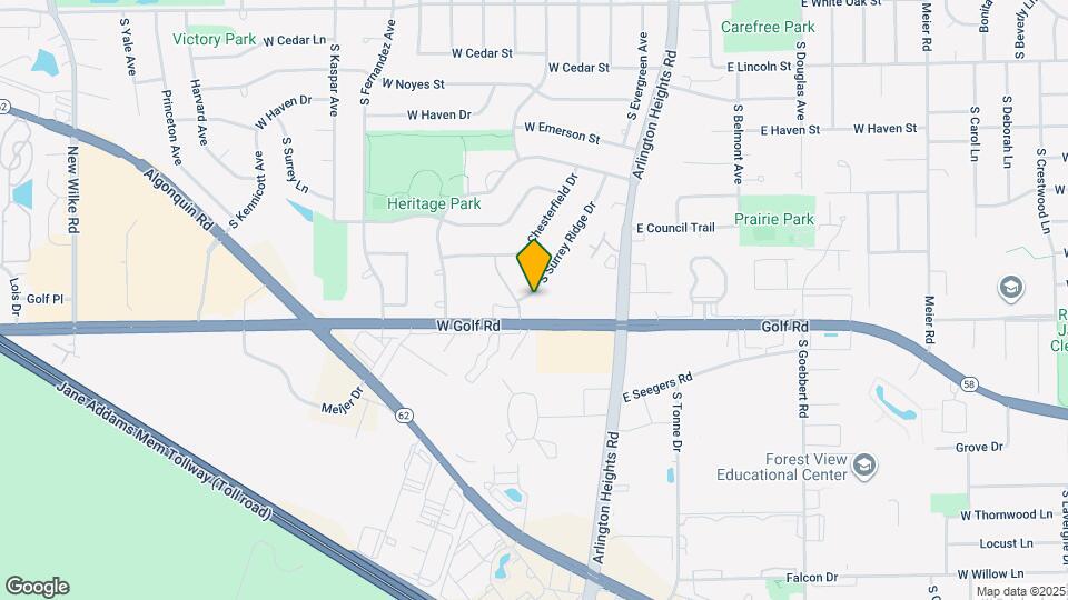 1807 S Surrey Ridge Dr Map and Location Details