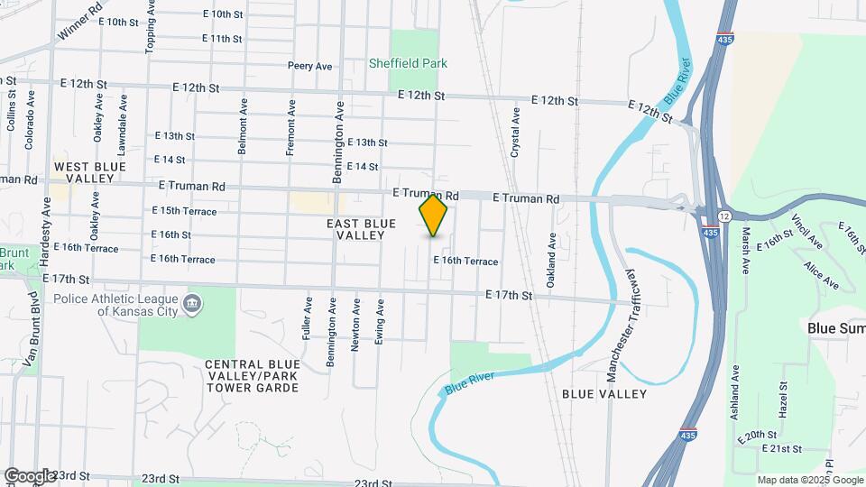 1601 Winchester Ave Map and Location Details