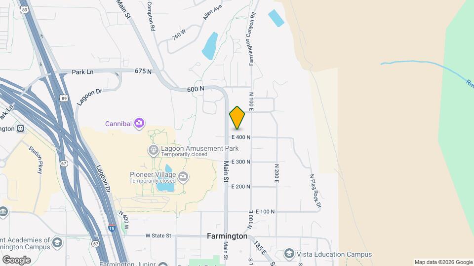 35 E 400 N Map and Location Details