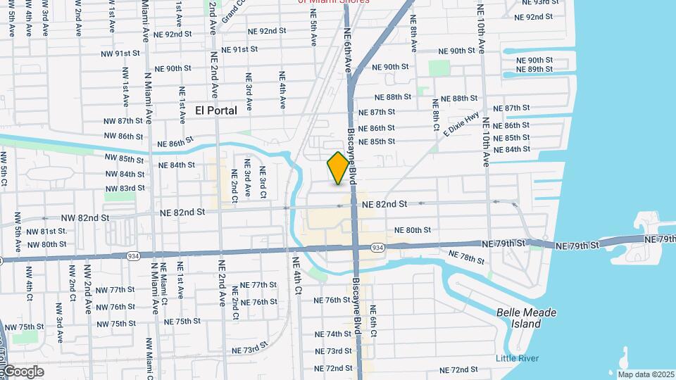 539 NE 82nd Terrace Map and Location Details