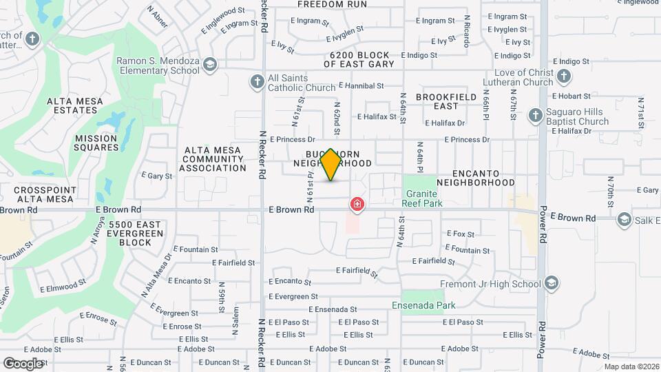 6203 E Glencove St Map and Location Details