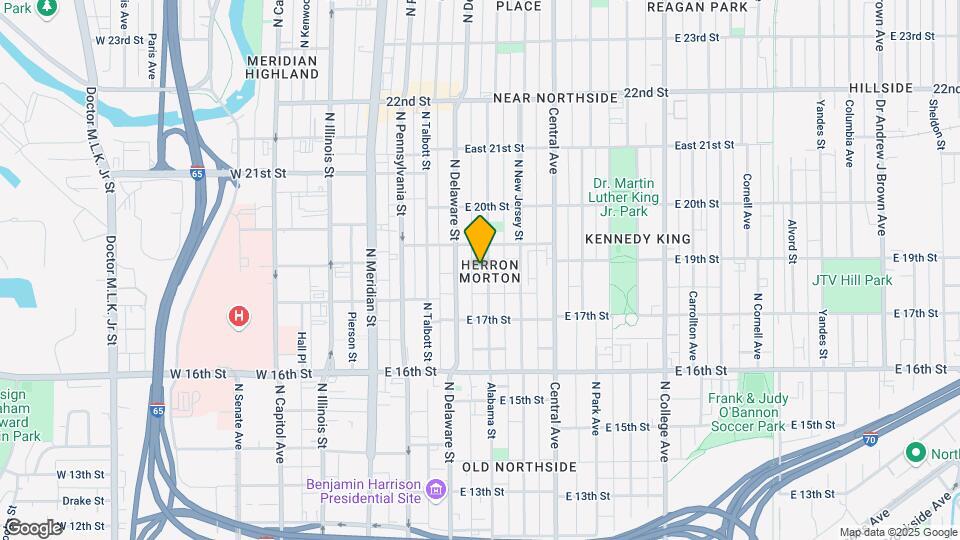 1828 N Alabama St Map and Location Details