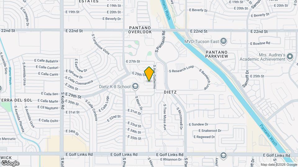 7634 E Jalapa Pl Map and Location Details