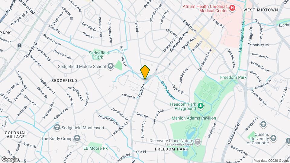 2600 Park Rd, Unit D Map and Location Details