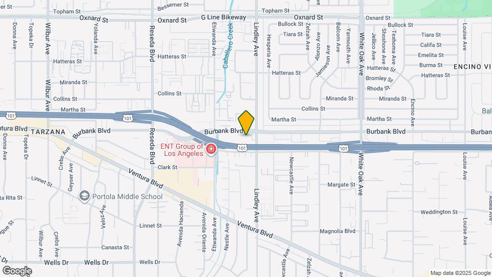 18100 Burbank Blvd Map and Location Details