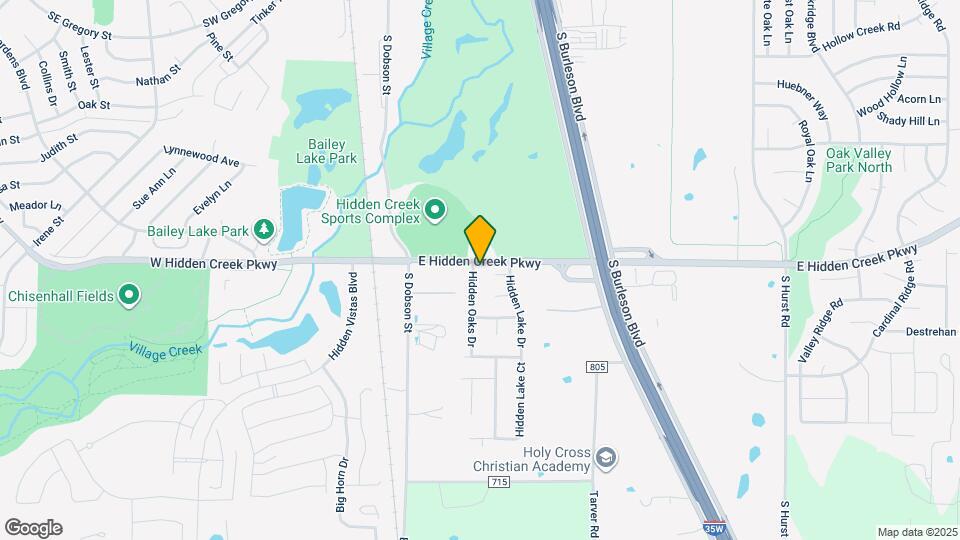 905 Hidden Oaks Dr Map and Location Details
