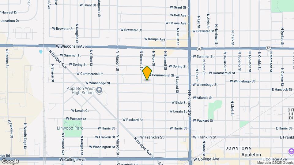 1020 W Winnebago St Map and Location Details