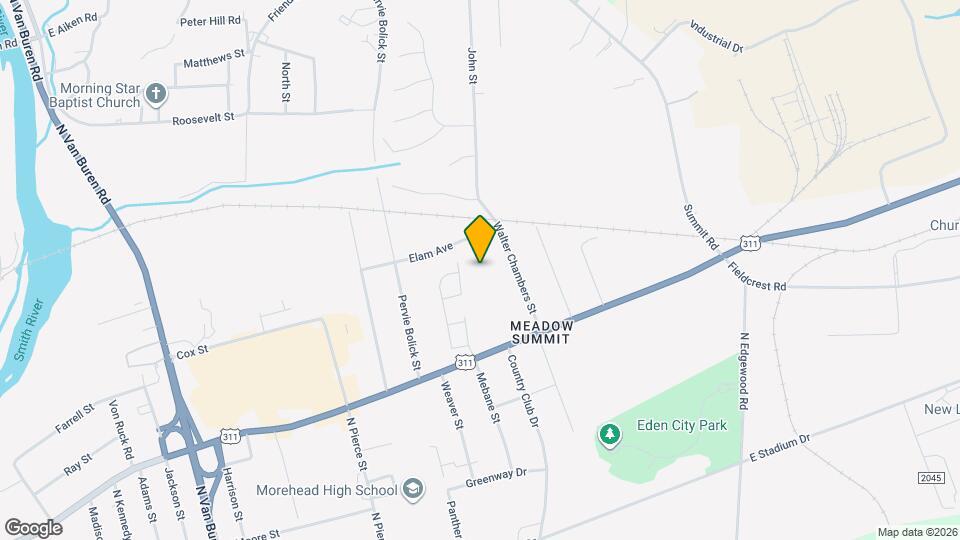 435 E Meadow Rd Map and Location Details