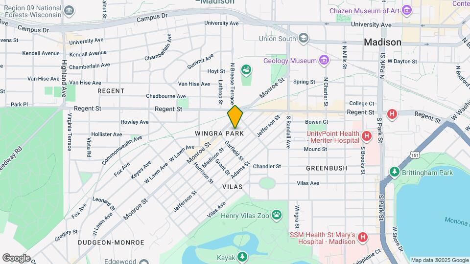 1620 Madison St Map and Location Details