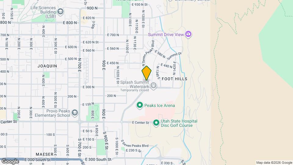 332 N Seven Peaks Blvd Mapa y Detalles de la Ubicación
