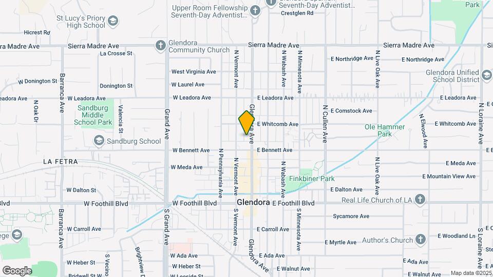 325 N Glendora Ave Map and Location Details