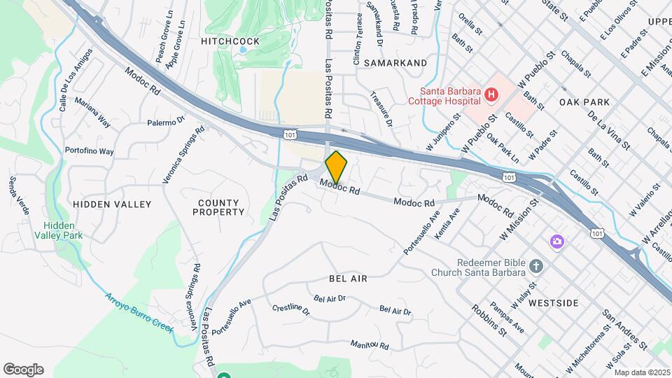 2531 Modoc Rd Map and Location Details
