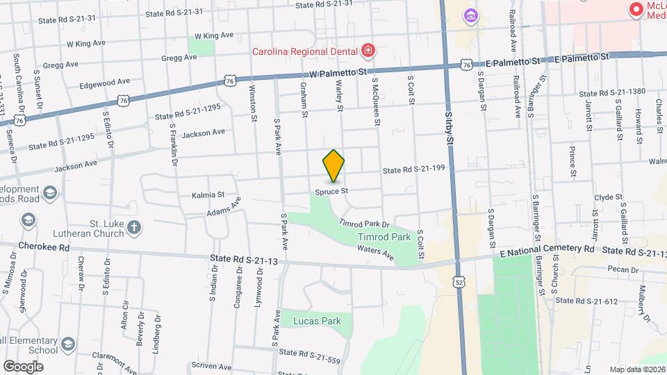 509 Spruce St Map and Location Details