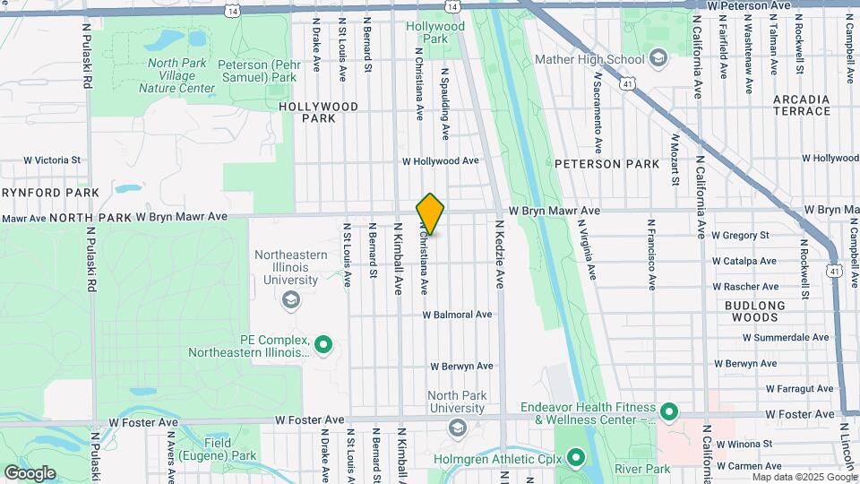 5527 N Christiana Ave Map and Location Details