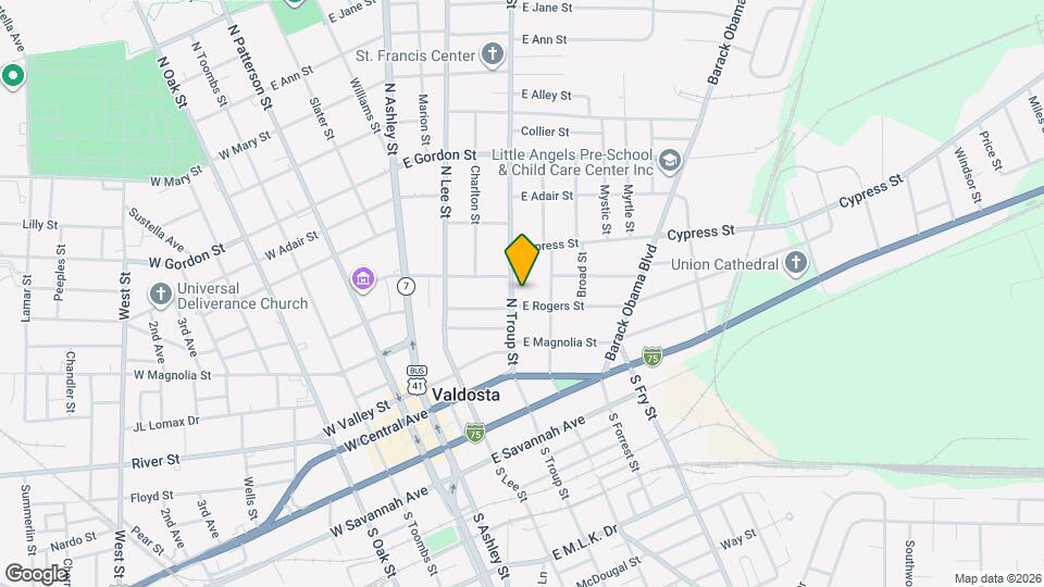 403 N Troup St Map and Location Details