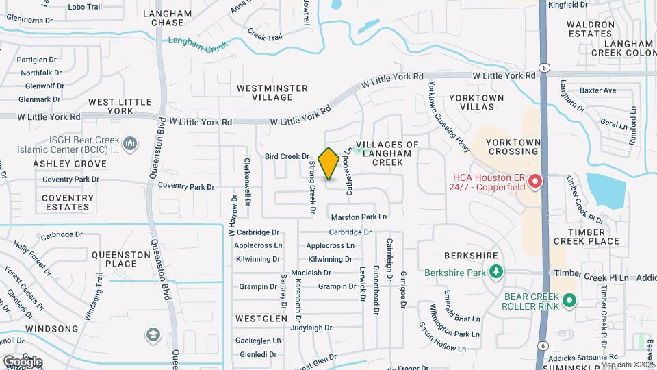 16854 Carrollton Creek Ln Map and Location Details
