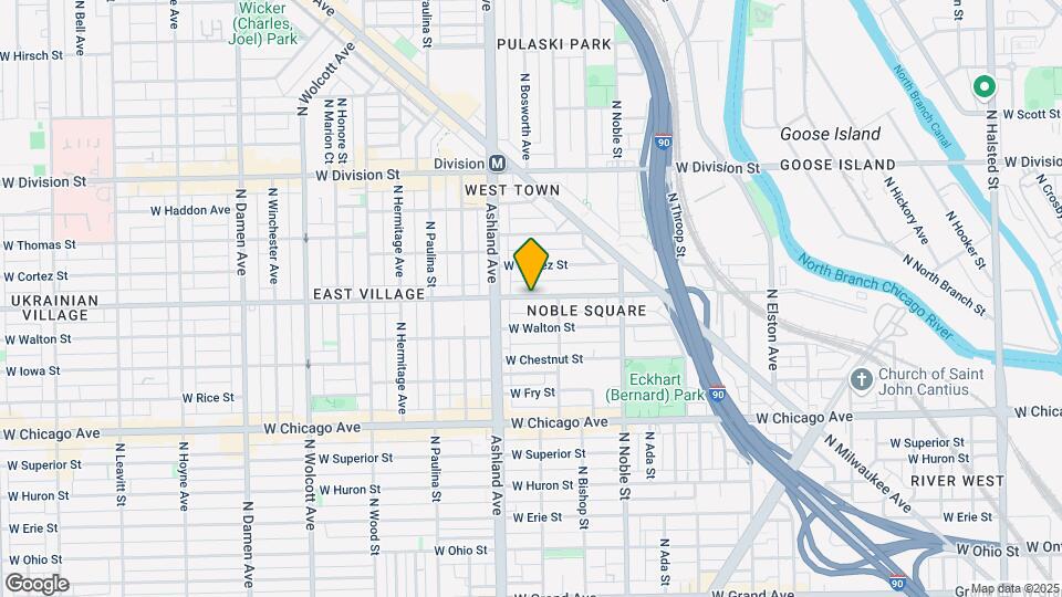1551 W Augusta Blvd Map and Location Details